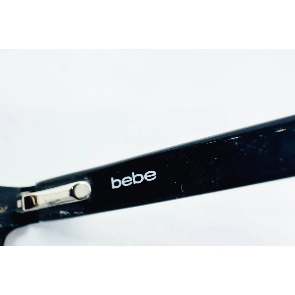 Bebe Eyeglasses Womens Jet Black Floral BB5157 52-16-135